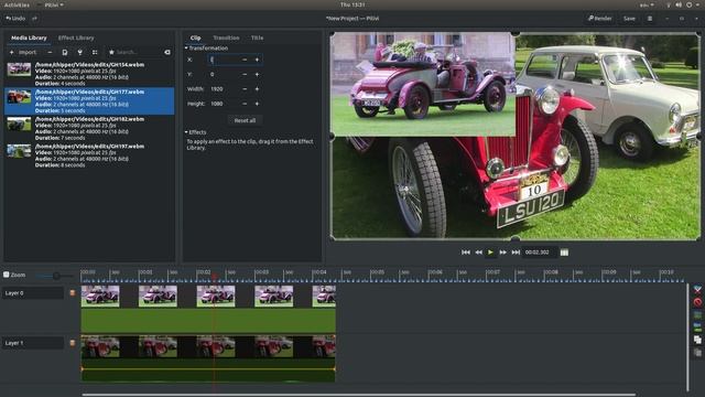 Pitivi: Create Split Screen Video Clips A Video Editing Tutorial. смотреть онлайн