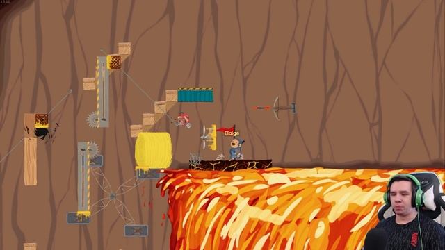 ШАНС ПРОЙТИ УРОВЕНЬ 0.00001% В Ultimate Chicken Horse смотреть онлайн
