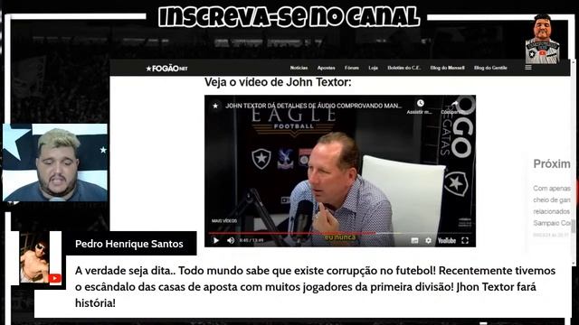 🚨JOHN TEXTOR EXPÔS CBF / GLOBO / ARBITRAGEM🚨 смотреть онлайн