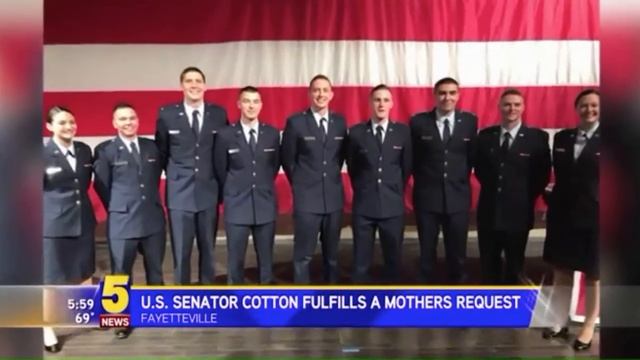 May 12, 2017: Senator Tom Cotton Grants A Mother’s Request - 5 News смотреть онлайн