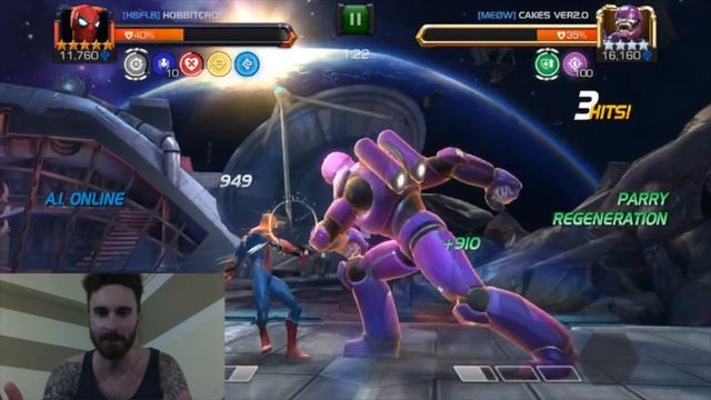 Watch right MEOW... Platinum 1 Alliance War!!! #9 - Marvel Contest Of Champions смотреть онлайн
