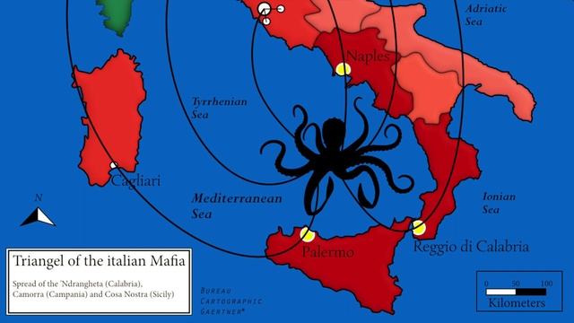1 Map 1 Minute - Episode 01 - Triangle of the Italian Mafia смотреть онлайн