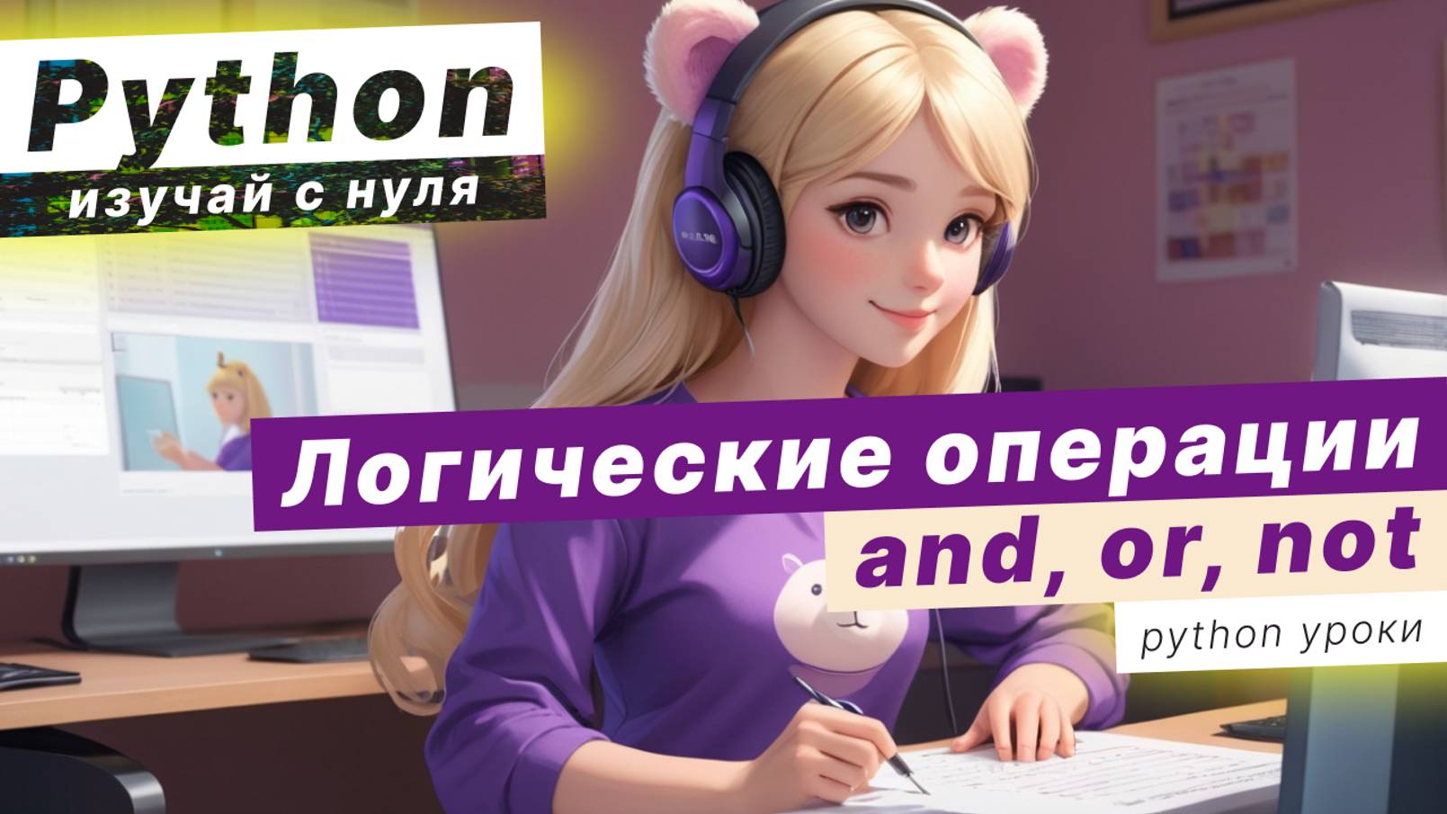 Логические операции and, or и not в Python смотреть онлайн
