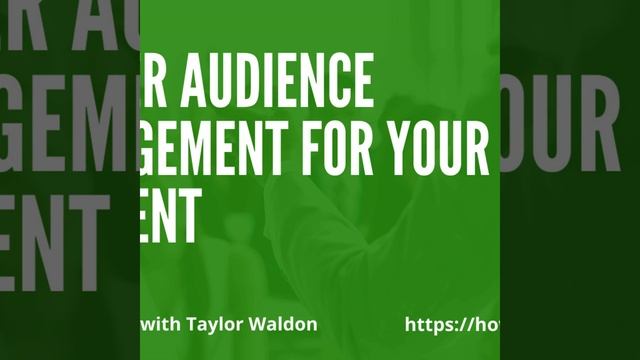 Better Audience Engagement for Your Content with Taylor Waldon смотреть онлайн