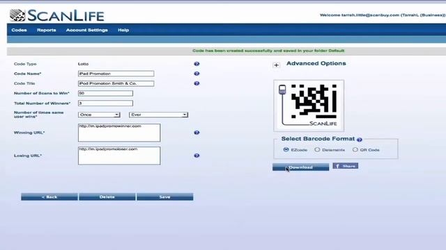 Creating a Lotto Code with ScanLife смотреть онлайн