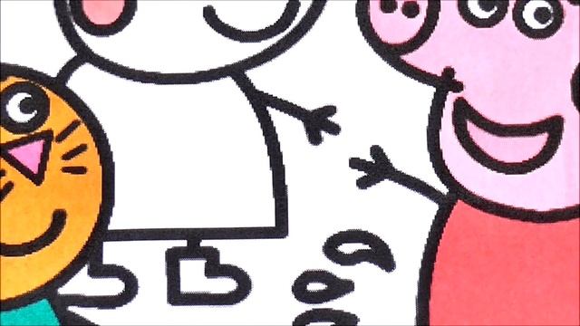 Рисуем Раскраски ПЕППА И ЕЁ ДРУЗЬЯ Раскраски для детей смотреть онлайн