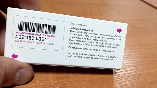 i SELLA Парацетамол обезболивающее жаропонижающее 500mg Paracetamol analgesic antipyretic 20220416 смотреть онлайн