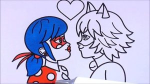 Леди Баг и Супер Кот Miraculous Marinette Ledybug Рисуем Раскраски для Детей