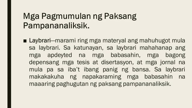 Lecture 2. Ang Paksa at Pamagat ng Pananaliksik смотреть онлайн