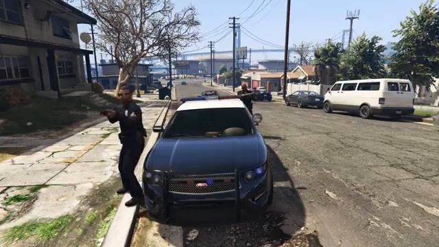 GTA 5 NPC Police Gang Wars смотреть онлайн