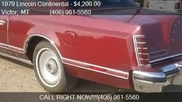 1979 Lincoln Continental MK5 for sale in Victor, MT 59875 at смотреть онлайн