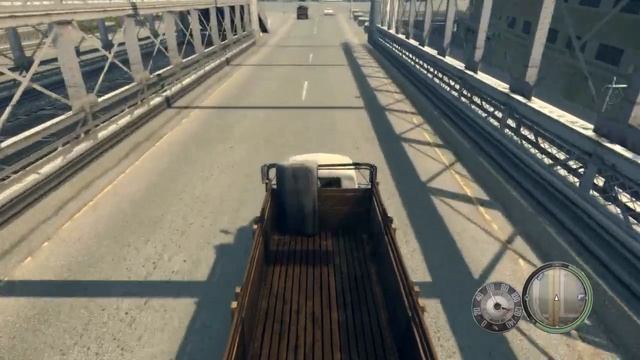 Mafia II Definitive Edition driving a Shubert Truck Flatbed both directions on bridge wheel смотреть онлайн