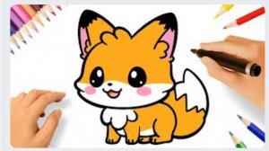 КАК НАРИСОВАТЬ МИЛУЮ ЛИСУ 🦊❤️