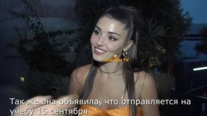 Ханде Эрчел в небольшом интервью турецкой прессе сообщила о своих будущих планах (субтитры)