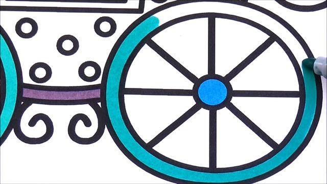 Рисуем Раскраски для Малышей Карета Видео для детей смотреть онлайн