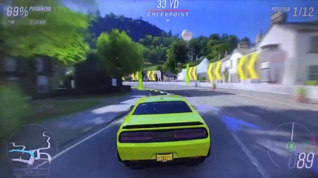 Summer Horizon - Dodge Challenger SRT Hellcat Bumblebee - Forza Horizon 4 смотреть онлайн