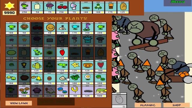 Plants vs Zombies Hack - 1 Gatling Pea vs 99 Zombie Paint Pack смотреть онлайн