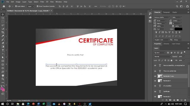 How to Design a Certificate Using Photoshop CC 19 смотреть онлайн