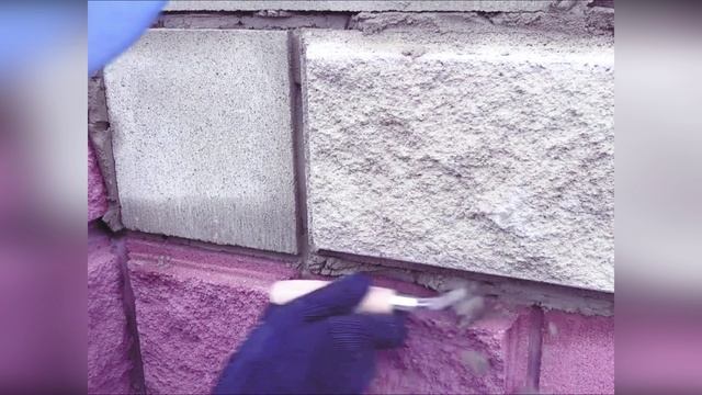 Монтаж забора из декоративных блоков. Кладка рваного камня смотреть онлайн