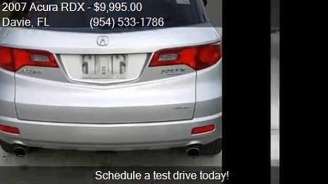2007 Acura RDX SH-AWD W/Tech For Sale In Davie, FL 33314 At