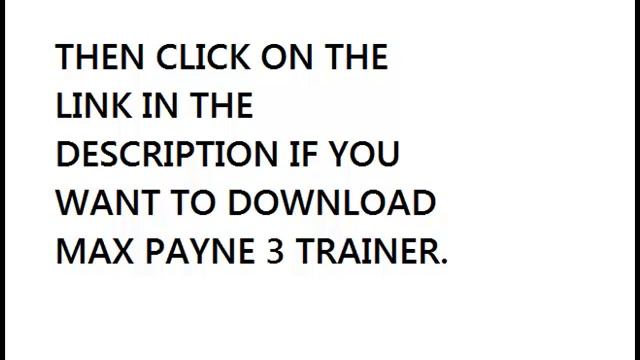 Max Payne 3 Trainer смотреть онлайн
