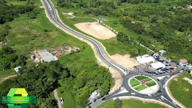 Celebrating the Official Opening of the Solomon Hochoy Highway Extension to Point Fortin Project