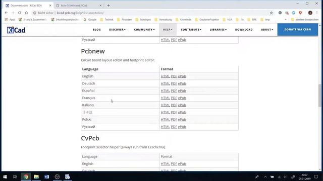 Kicad 5.x Tutorial deutsch -Installation von Kicad- смотреть онлайн