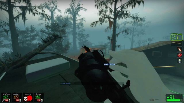 Left 4 Dead 2 Azur Lane MOD v3 + HD picture quality MOD Swamp Fever full map 13 August 2021 смотреть онлайн