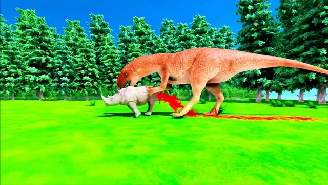 ✅ DINOSAURS hunting prey - Animal Revolt Battle Simulator FULL HD смотреть онлайн