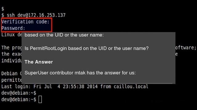 Is PermitRootLogin Based on the UID or the User Name? смотреть онлайн