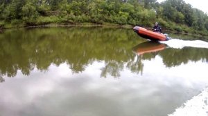 Ход лодки Гладиатор 350.