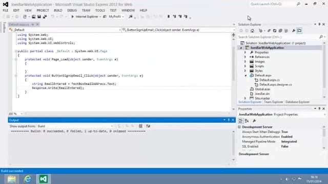 ASP.NET 4.5 Expert Skills Lesson 1-4: Build, Rebuild and Clean a project смотреть онлайн