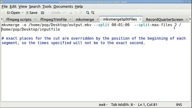 Ubuntu Basics split & trim videos with ffmpeg & mkvmerge смотреть онлайн