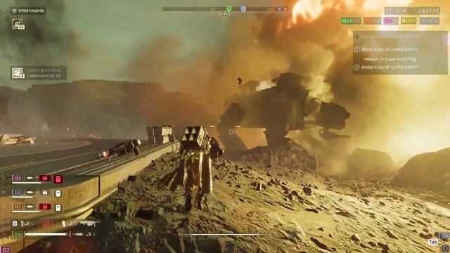 Helldivers 2 HMG Rambo moment: factory strider kill смотреть онлайн