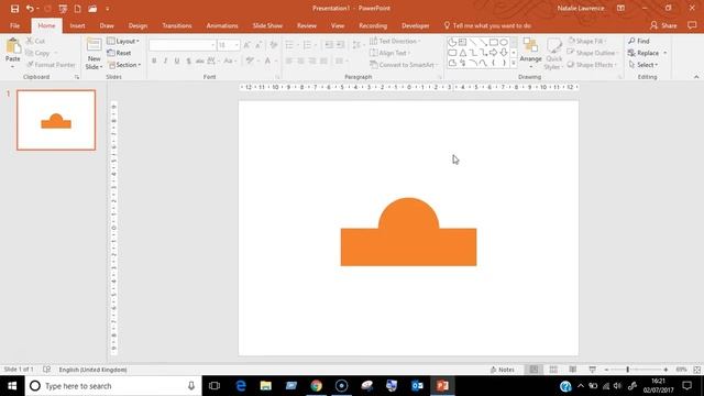 Create your own shapes in Microsoft PowerPoint 2016 смотреть онлайн