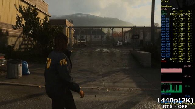 Alan Wake 2 - Ray Tracing ON vs OFF - RTX 4090 | 1080p Benchmark смотреть онлайн