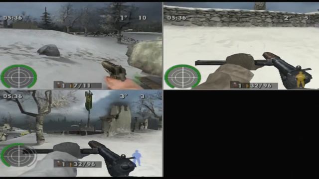 Medal of Honor: European Assault | 3 PLAYERS | Free For All Match! (PS3 1080p) смотреть онлайн