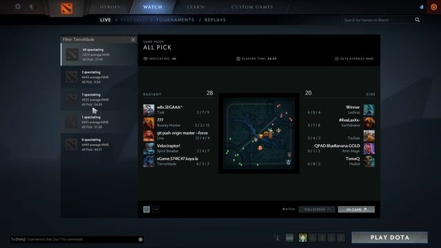Dota 2 Reborn - Watch games, replays e campeonatos ao vivo смотреть онлайн