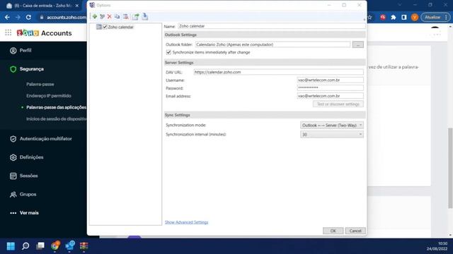 Como configurar o CALDAV смотреть онлайн