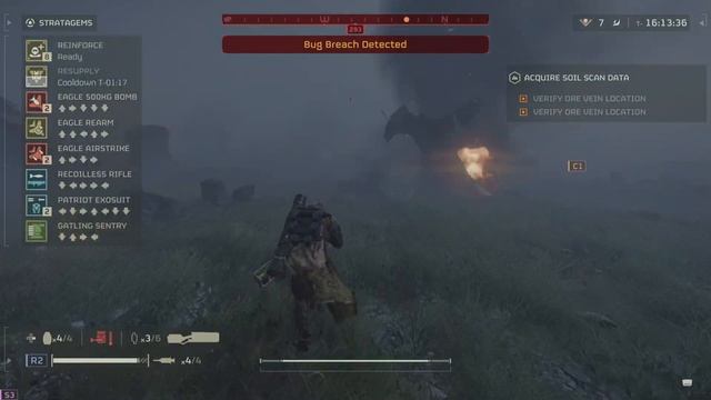 HELLDIVERS 2 bile titan impregnated by 500kg bomb смотреть онлайн