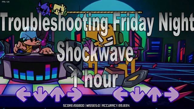 Friday Night Troubleshootin' - Shockwave 1 hour (FNF) смотреть онлайн