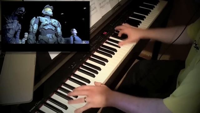 Halo 3 - One Final Effort (piano cover with original song) смотреть онлайн