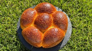 Кукурузная бриошь на закваске