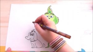 Гринч Похититель Рождества Гринч и Макс Мультик Раскраска Рисуем Раскраски Три Богатыря