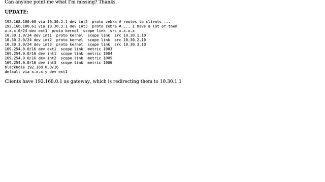 DevOps & SysAdmins: Iptables Asynchronous NAT. Packets Drop After Prerouting Table