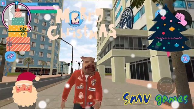 MERRY CHRISTMAS🎅 real gangster crime stickman rope hero vice town grand vegas crime simulator 2 GTA смотреть онлайн