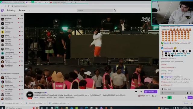 OHGEESY PREFORMS GANGSTAS AND SIPPAS AT ROLLING LOUD MIAMI 2022 TWITCH REACTION смотреть онлайн