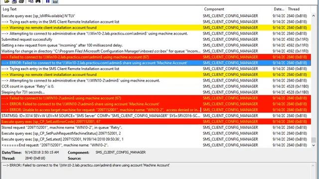 Установка SCCM клиента по технологии Push смотреть онлайн