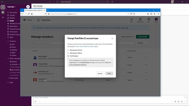 Slack Tutorial - Lesson 28 - Manage Member Roles смотреть онлайн