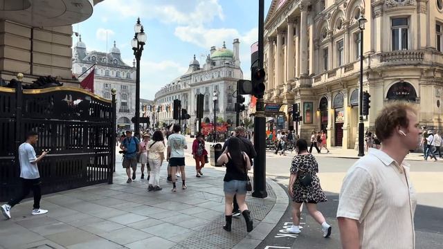 2023 London Sweltering Hot June Summer Walk | 32°C Streets Of Central London Walking Tour